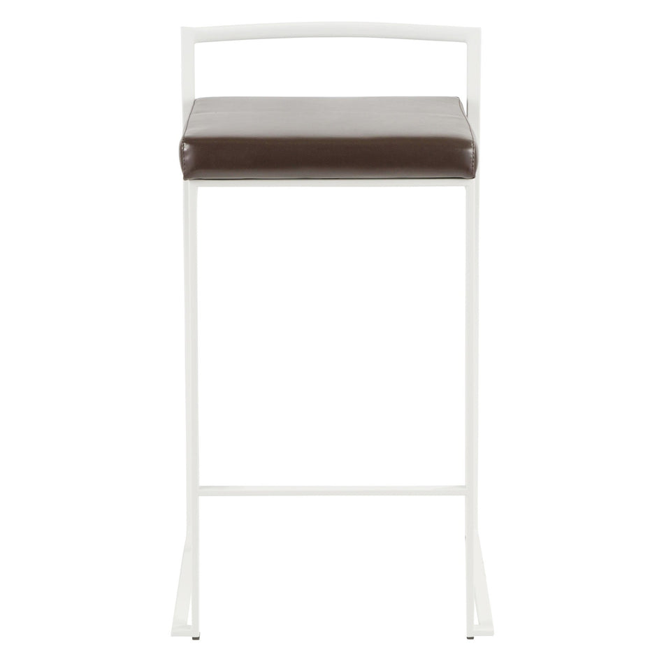 Fuji Stacker 26" Fixed-Height Counter Stool - Set of 3