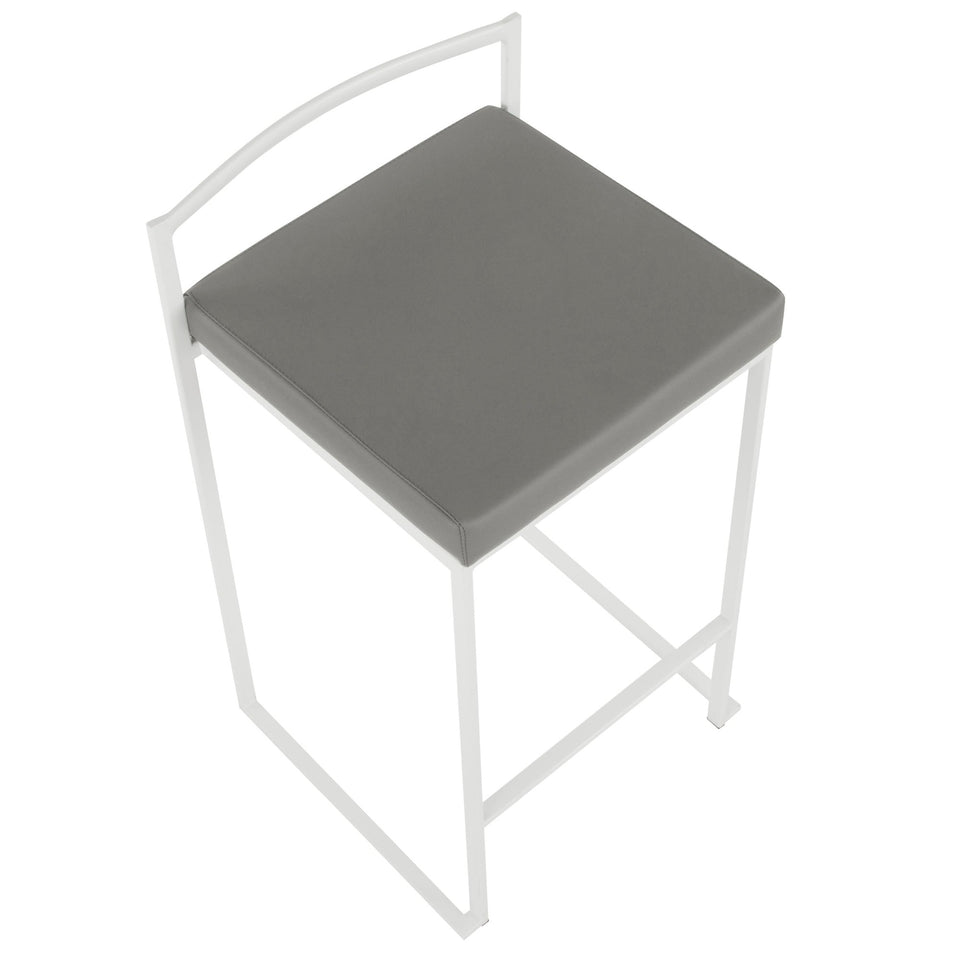 Fuji Stacker 26" Fixed-Height Counter Stool - Set of 3