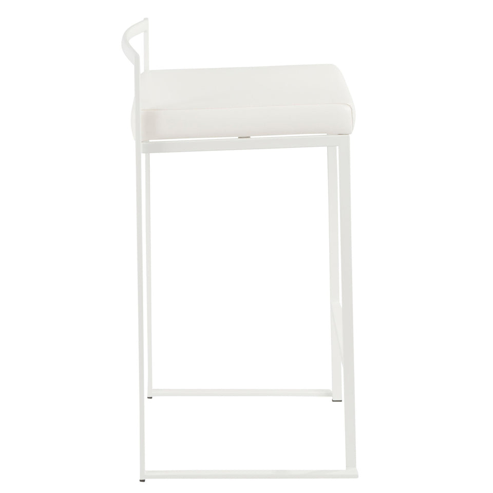 Fuji Stacker 26" Fixed-Height Counter Stool - Set of 3
