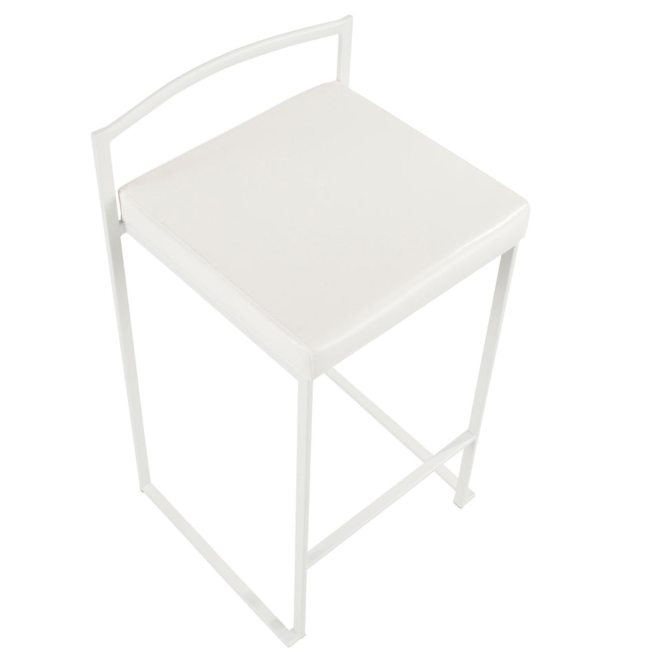 Fuji Stacker 26" Fixed-Height Counter Stool - Set of 3