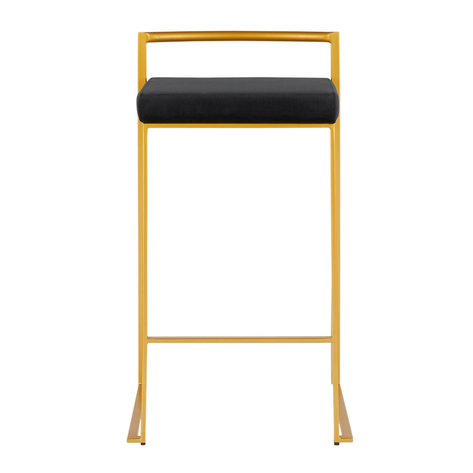 Fuji Stacker 26" Fixed-Height Counter Stool - Set of 3