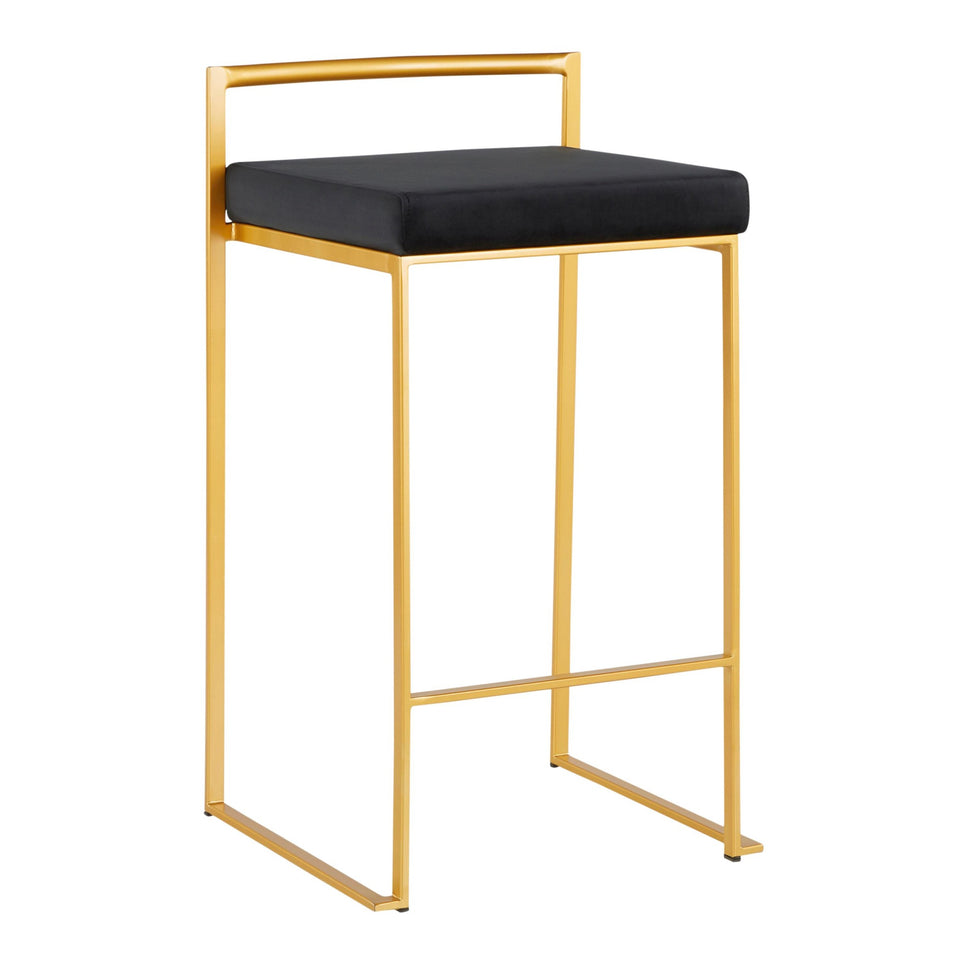 Fuji Stacker 26" Fixed-Height Counter Stool - Set of 3