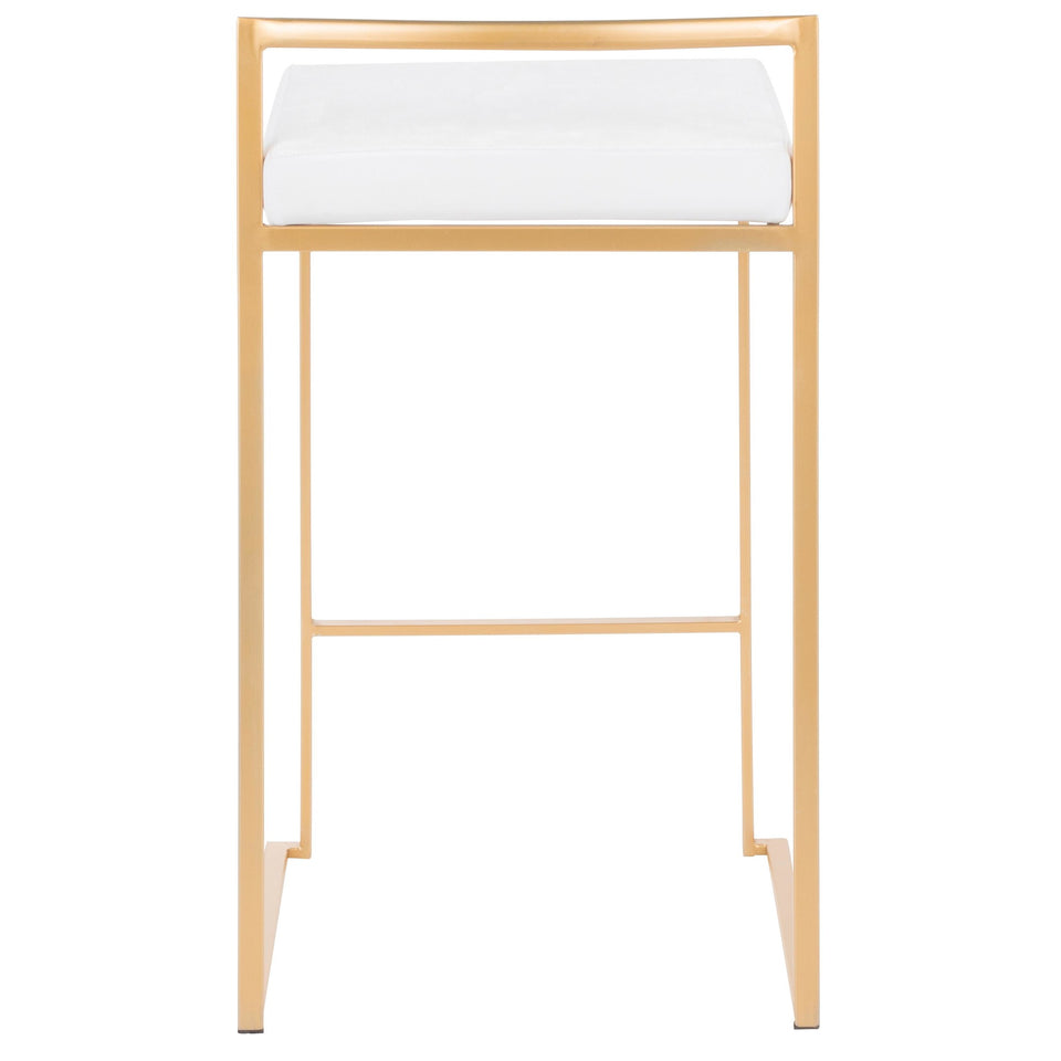 Fuji Stacker 26" Fixed-Height Counter Stool - Set of 3