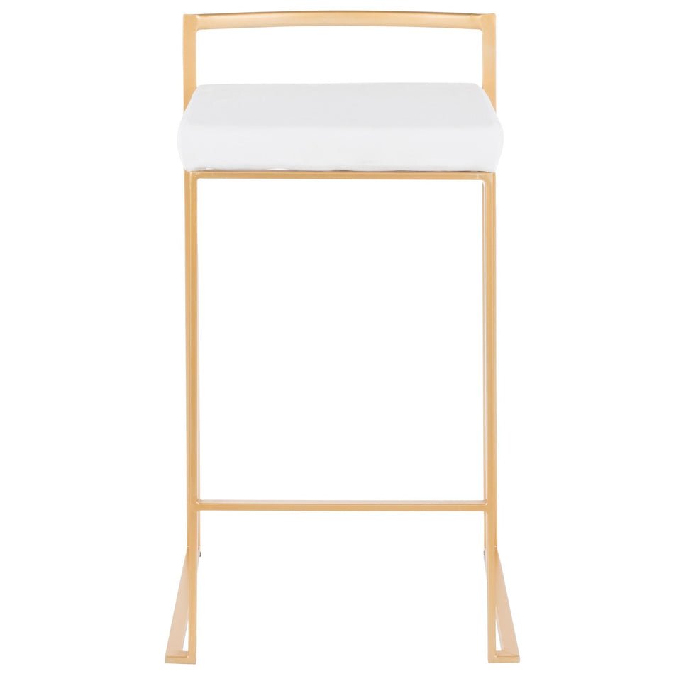 Fuji Stacker 26" Fixed-Height Counter Stool - Set of 3