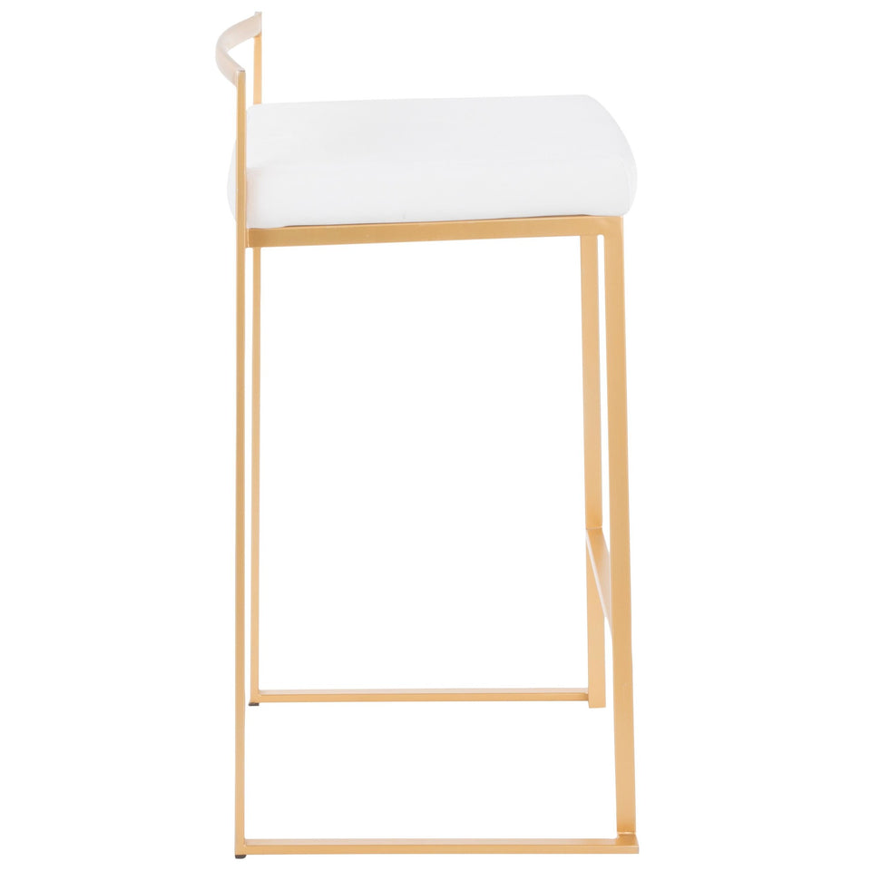Fuji Stacker 26" Fixed-Height Counter Stool - Set of 3