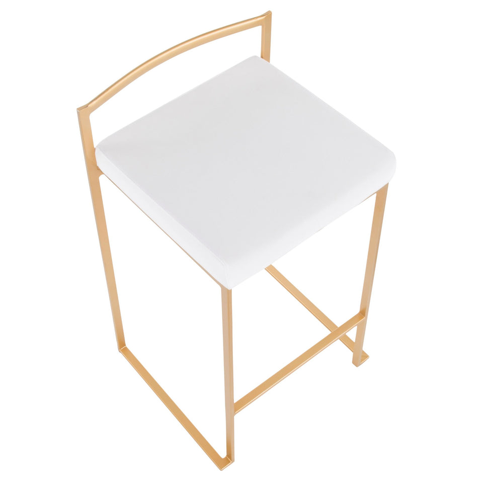 Fuji Stacker 26" Fixed-Height Counter Stool - Set of 3