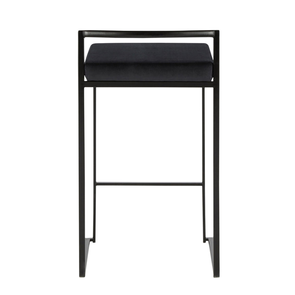 Fuji Stacker 26" Fixed-Height Counter Stool - Set of 3