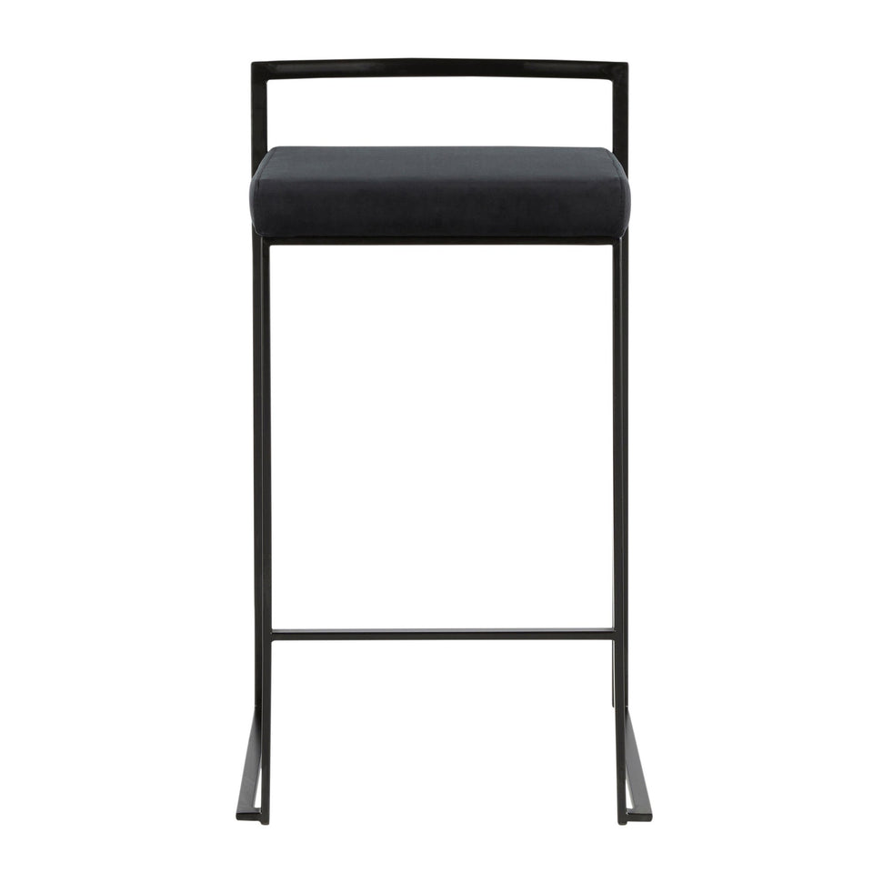 Fuji Stacker 26" Fixed-Height Counter Stool - Set of 3