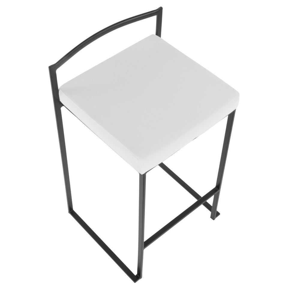 Fuji Stacker 26" Fixed-Height Counter Stool - Set of 3