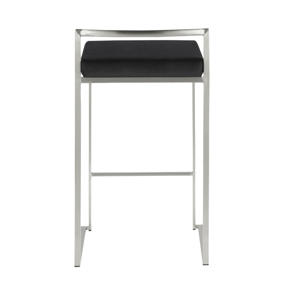 Fuji Stacker 26" Fixed-Height Counter Stool - Set of 3