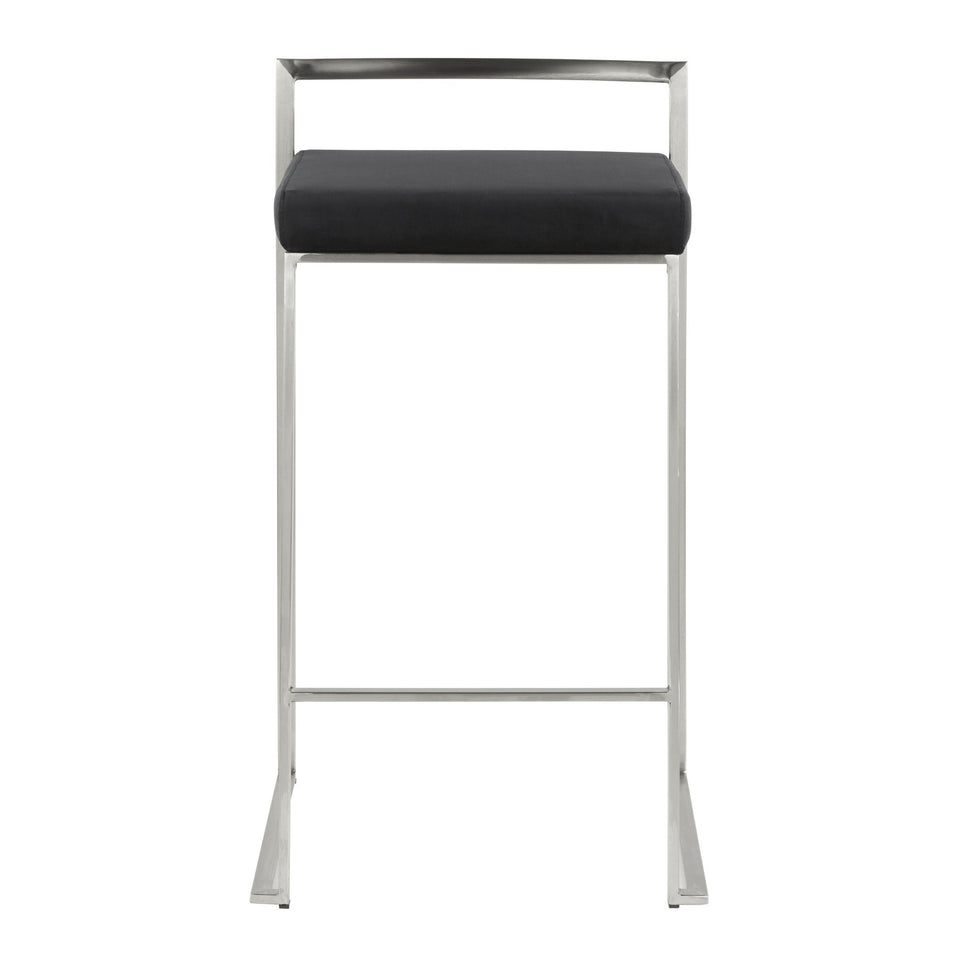 Fuji Stacker 26" Fixed-Height Counter Stool - Set of 3
