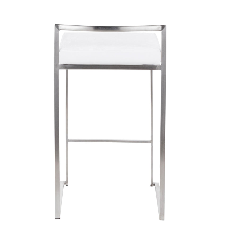 Fuji Stacker 26" Fixed-Height Counter Stool - Set of 3