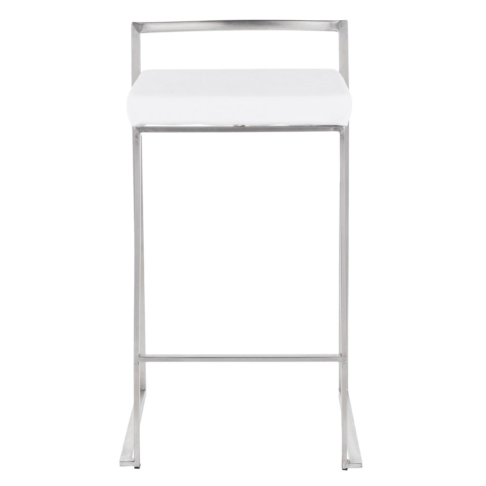 Fuji Stacker 26" Fixed-Height Counter Stool - Set of 3