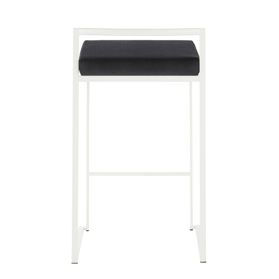 Fuji Stacker 26" Fixed-Height Counter Stool - Set of 3