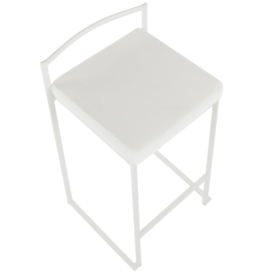 Fuji Stacker 26" Fixed-Height Counter Stool - Set of 3