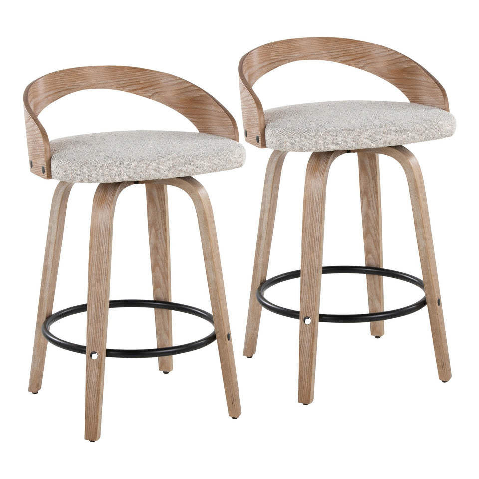 Grotto 26" Fixed-Height Counter Stool - Set of 2