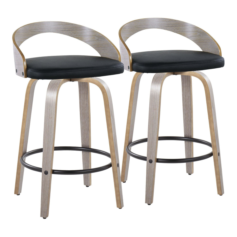 Grotto 26" Fixed-Height Counter Stool - Set of 2