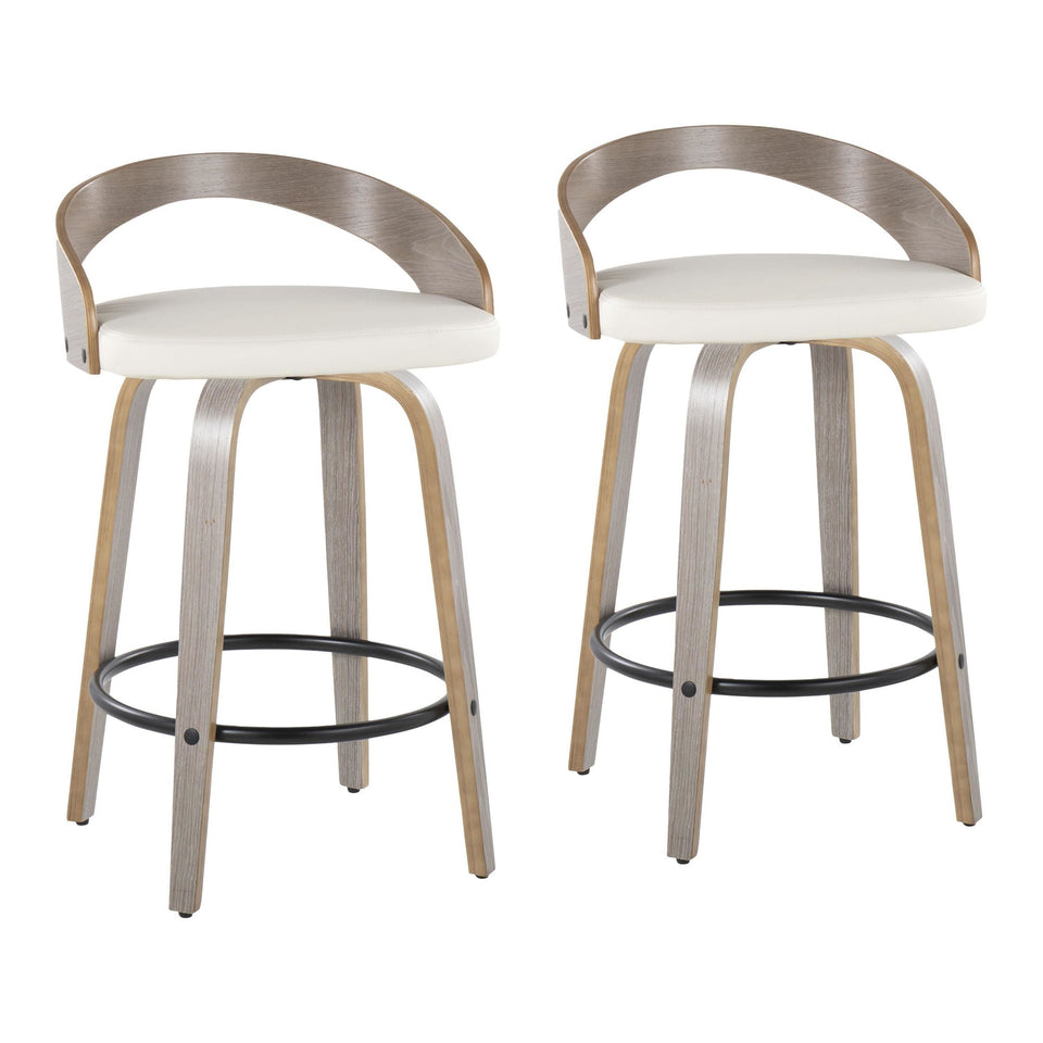 Grotto 26" Fixed-Height Counter Stool - Set of 2