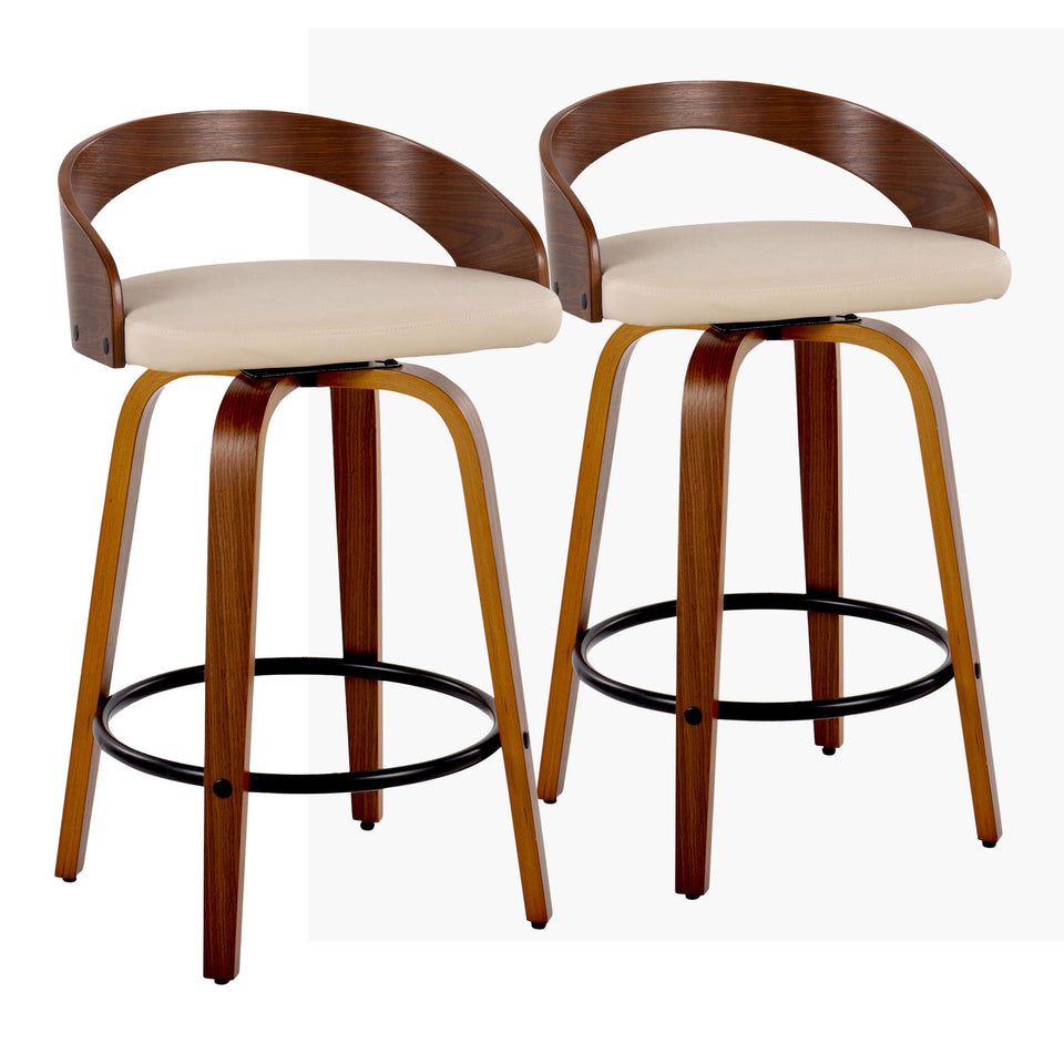 Grotto 26" Fixed-Height Counter Stool - Set of 2