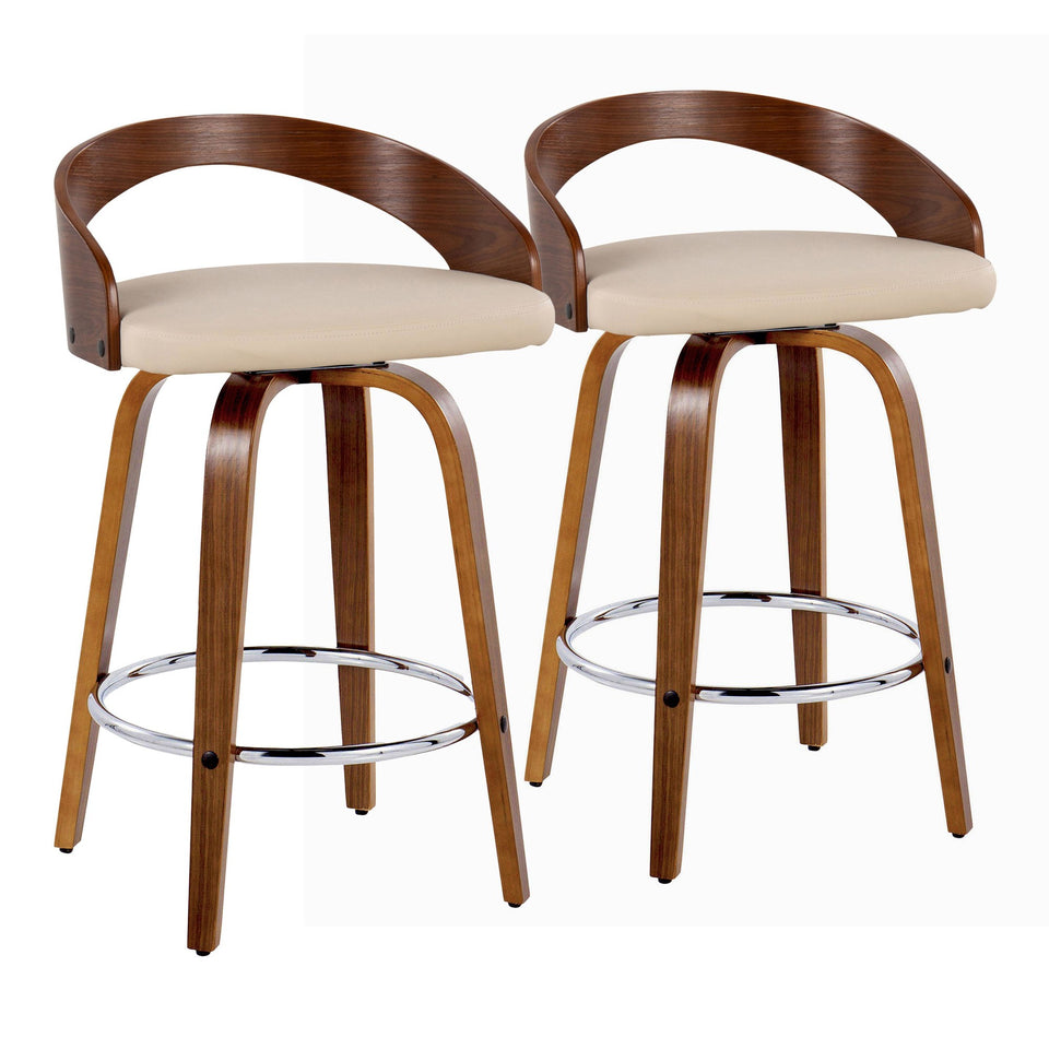 Grotto 26" Fixed-Height Counter Stool - Set of 2