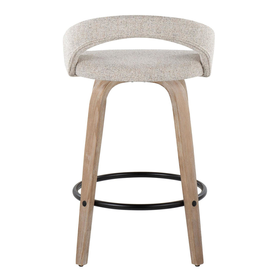 Grotto Upholstered 26" Fixed-Height Counter Stool - Set of 2