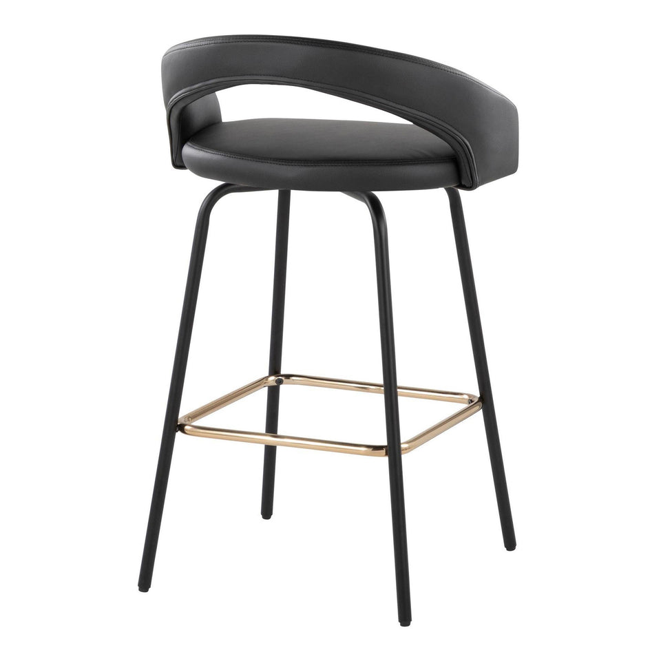 Grotto Upholstered 26" Fixed-Height Counter Stool - Set of 2