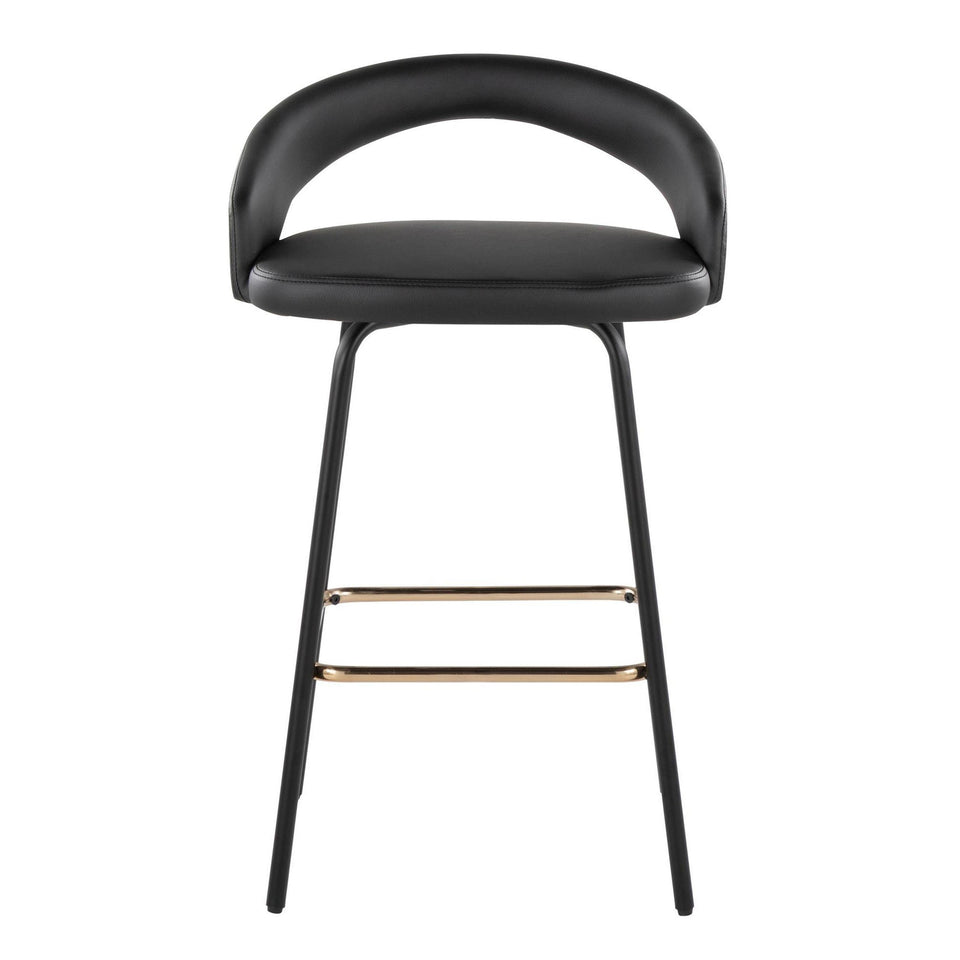Grotto Upholstered 26" Fixed-Height Counter Stool - Set of 2