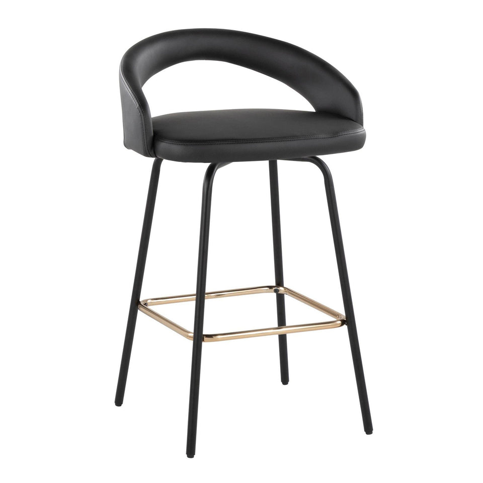 Grotto Upholstered 26" Fixed-Height Counter Stool - Set of 2