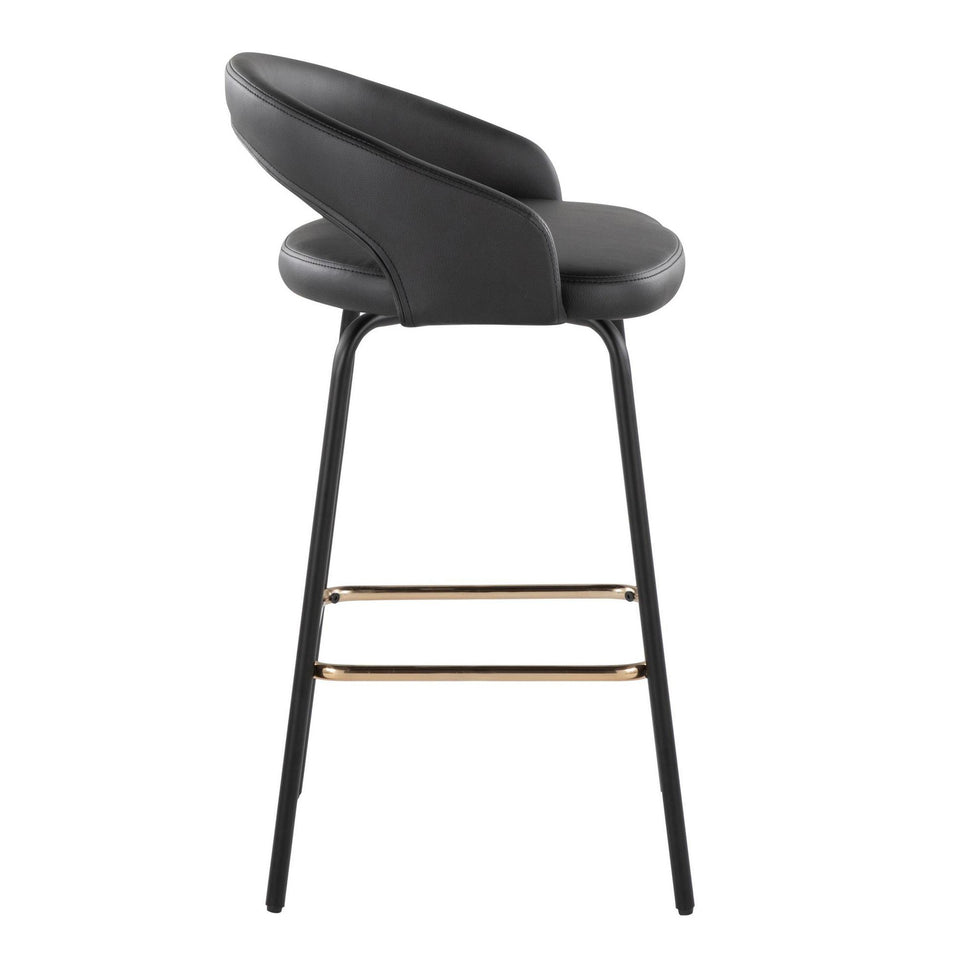 Grotto Upholstered 26" Fixed-Height Counter Stool - Set of 2