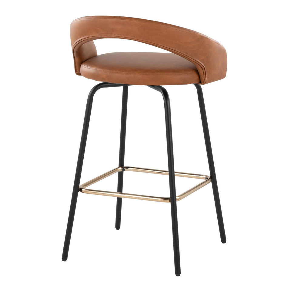 Grotto Upholstered 26" Fixed-Height Counter Stool - Set of 2