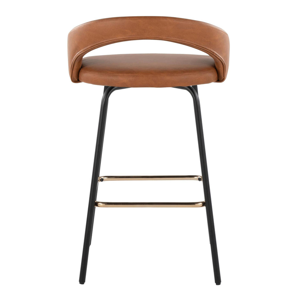 Grotto Upholstered 26" Fixed-Height Counter Stool - Set of 2