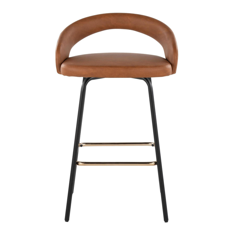 Grotto Upholstered 26" Fixed-Height Counter Stool - Set of 2