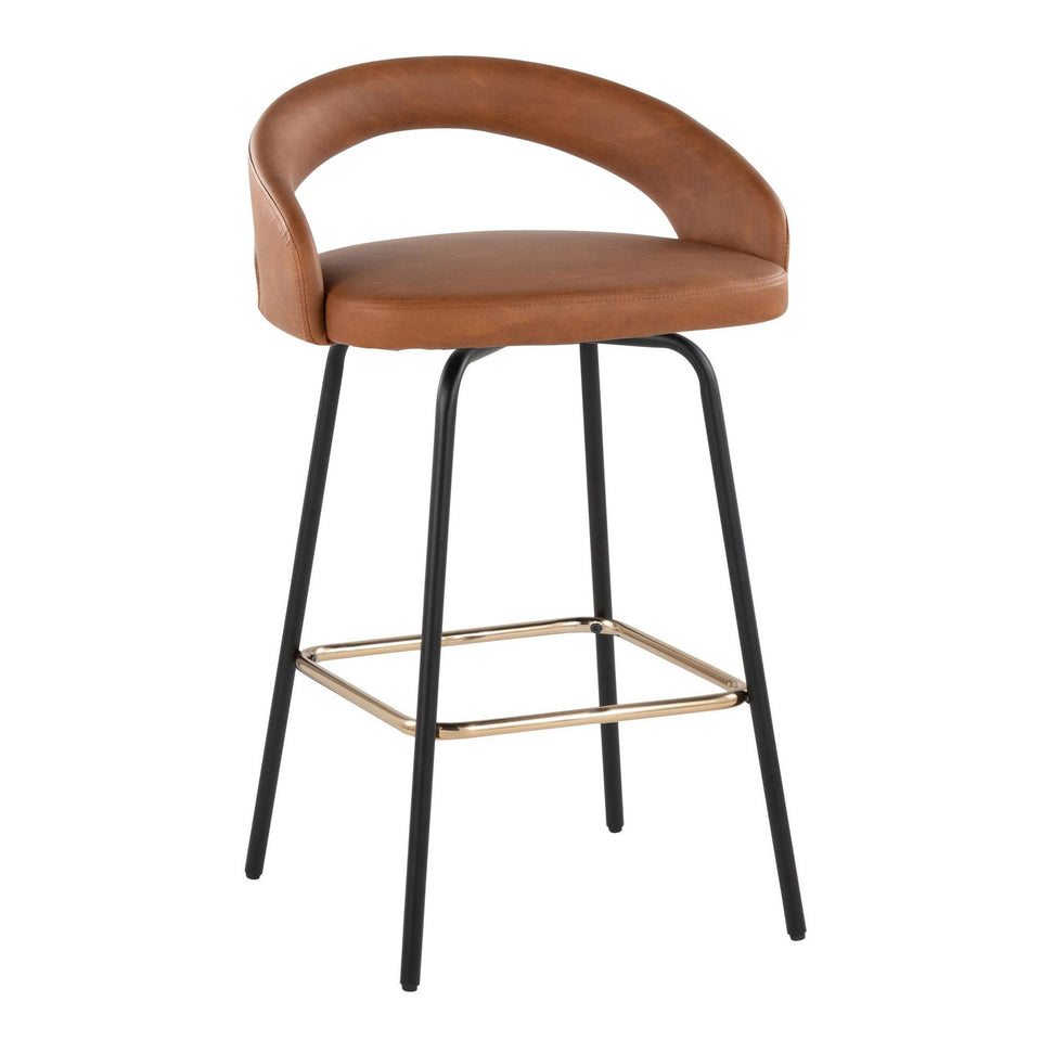 Grotto Upholstered 26" Fixed-Height Counter Stool - Set of 2