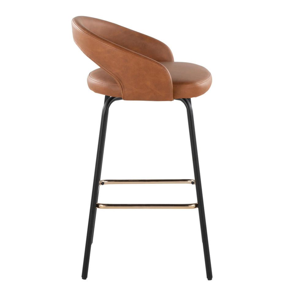 Grotto Upholstered 26" Fixed-Height Counter Stool - Set of 2