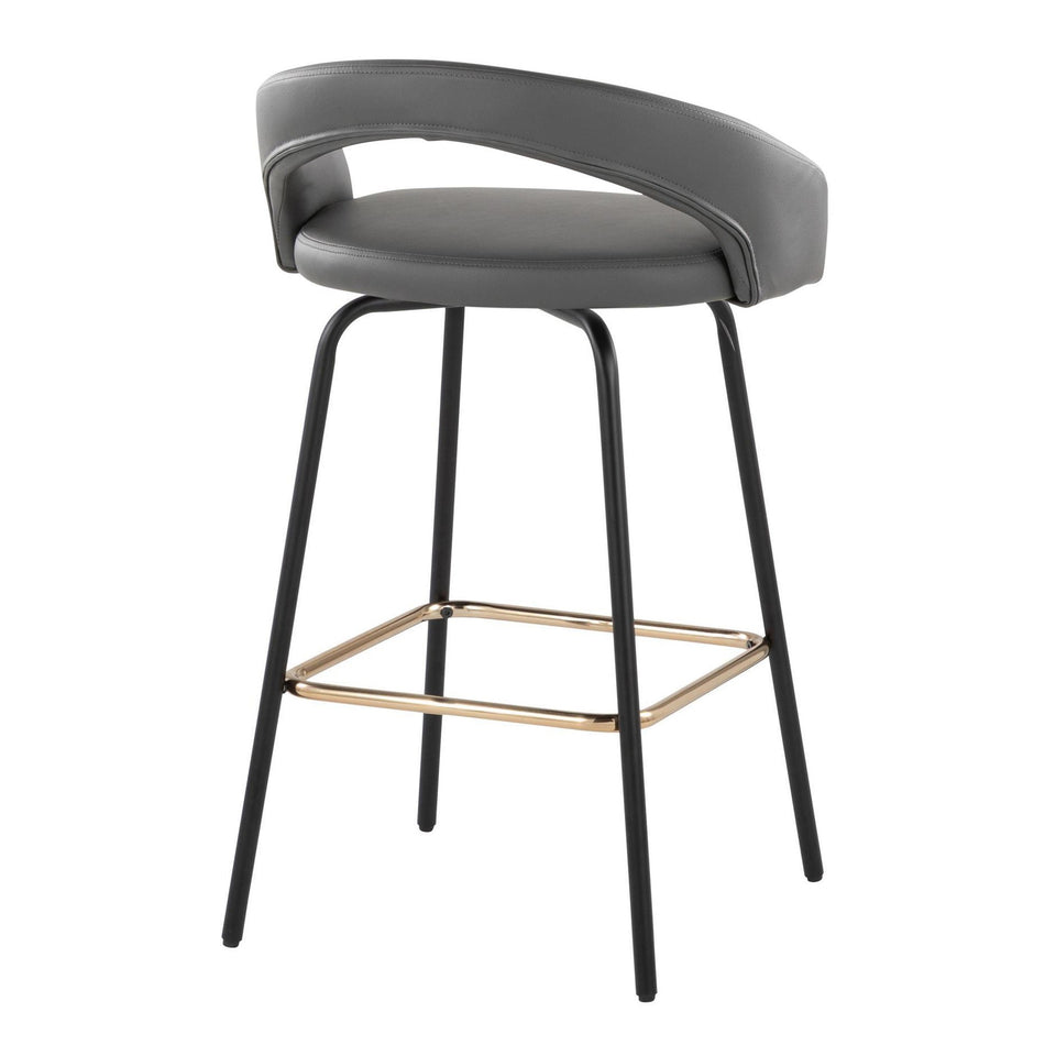 Grotto Upholstered 26" Fixed-Height Counter Stool - Set of 2