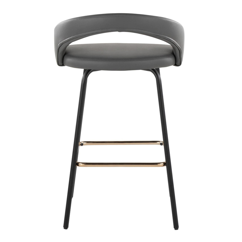 Grotto Upholstered 26" Fixed-Height Counter Stool - Set of 2