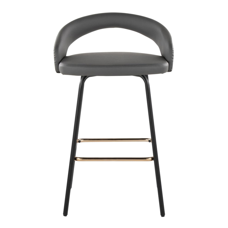 Grotto Upholstered 26" Fixed-Height Counter Stool - Set of 2