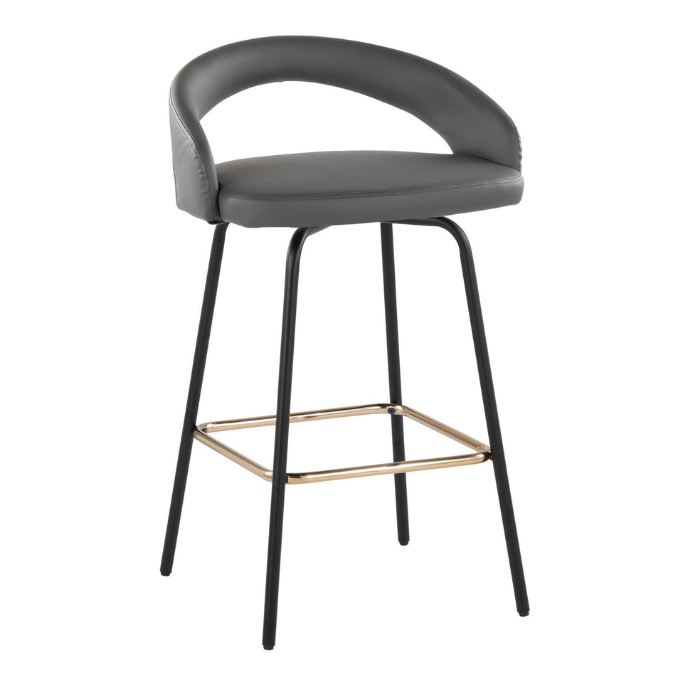 Grotto Upholstered 26" Fixed-Height Counter Stool - Set of 2