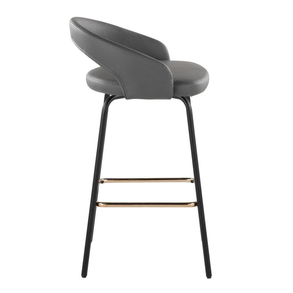 Grotto Upholstered 26" Fixed-Height Counter Stool - Set of 2