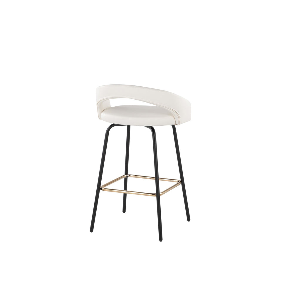 Grotto Upholstered 26" Fixed-Height Counter Stool - Set of 2
