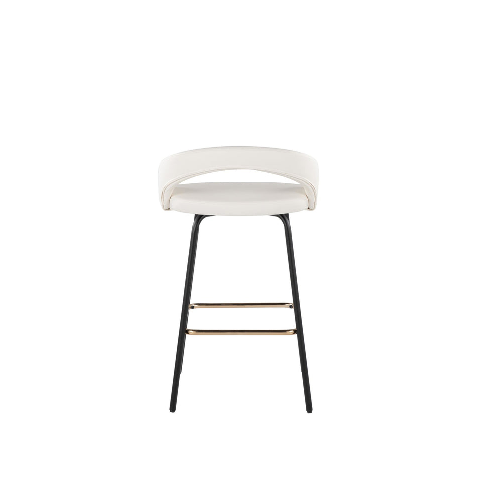 Grotto Upholstered 26" Fixed-Height Counter Stool - Set of 2