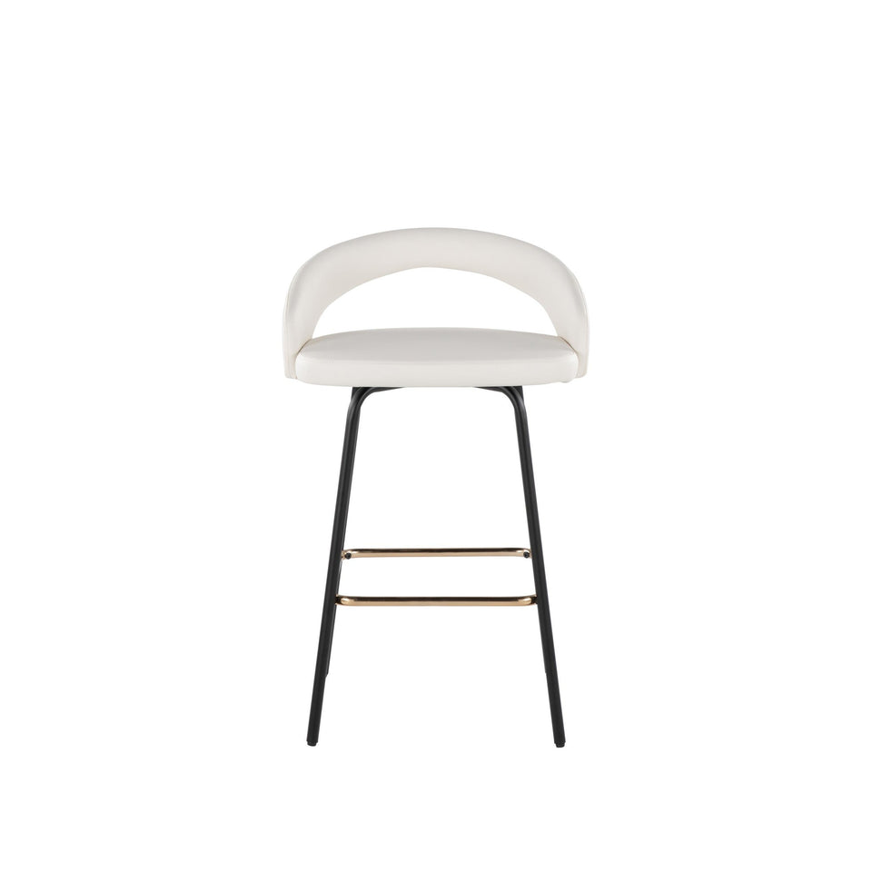 Grotto Upholstered 26" Fixed-Height Counter Stool - Set of 2