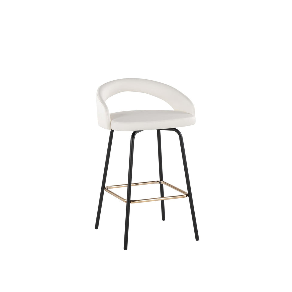 Grotto Upholstered 26" Fixed-Height Counter Stool - Set of 2