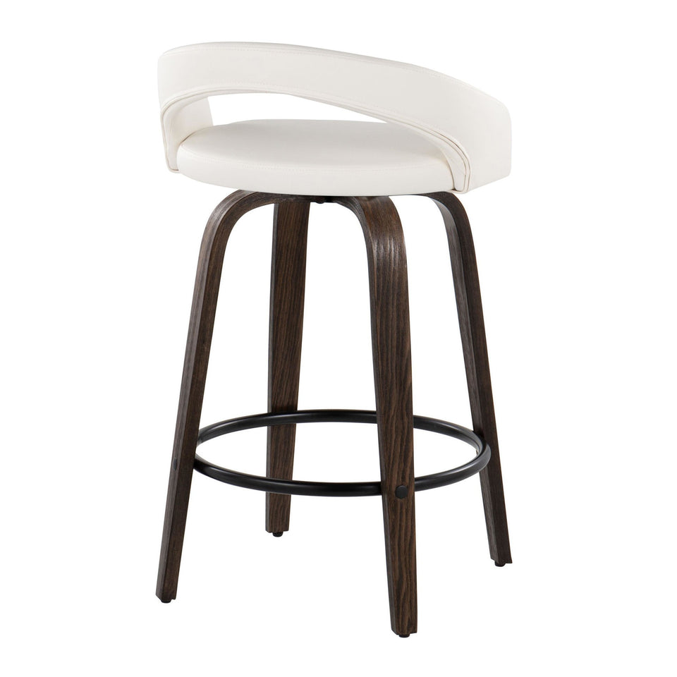 Grotto Upholstered 26" Fixed-Height Counter Stool - Set of 2