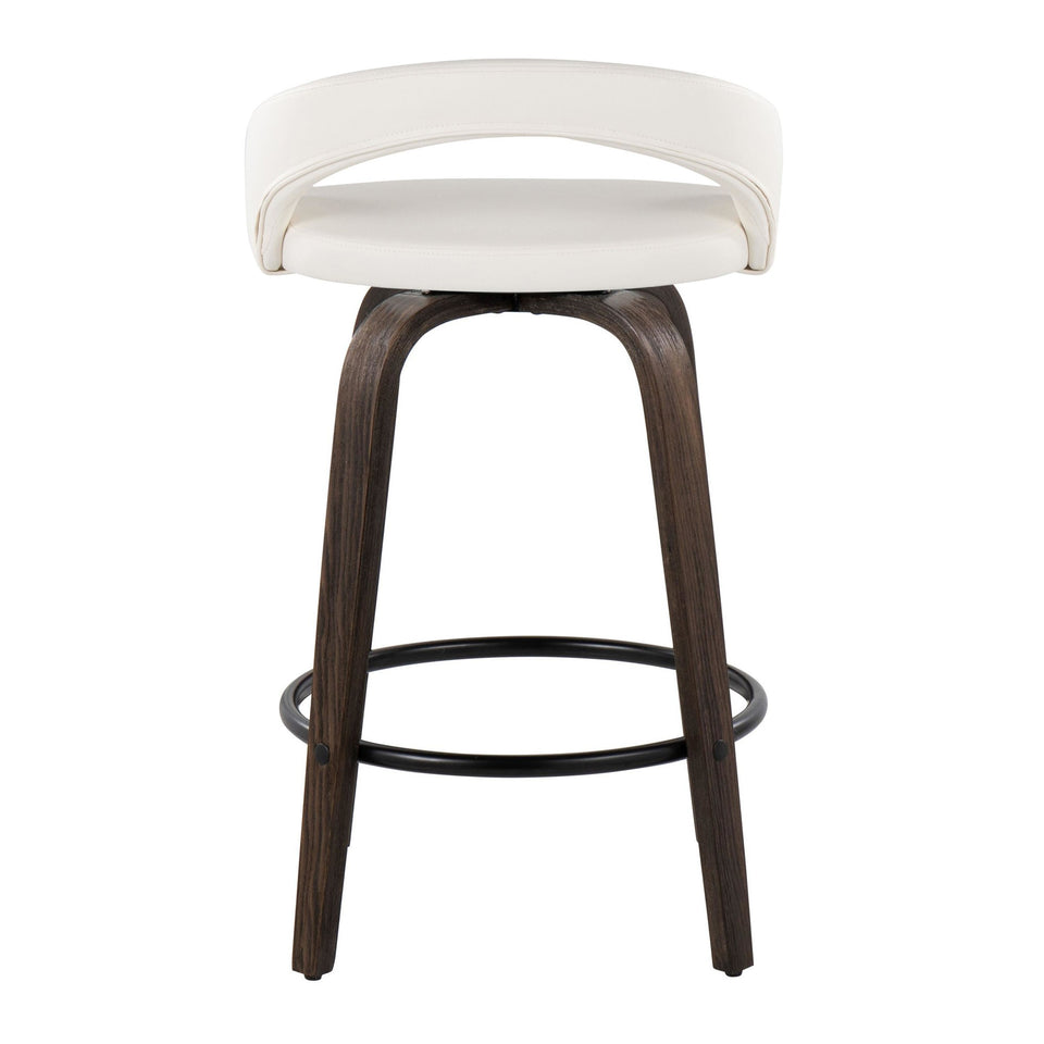 Grotto Upholstered 26" Fixed-Height Counter Stool - Set of 2