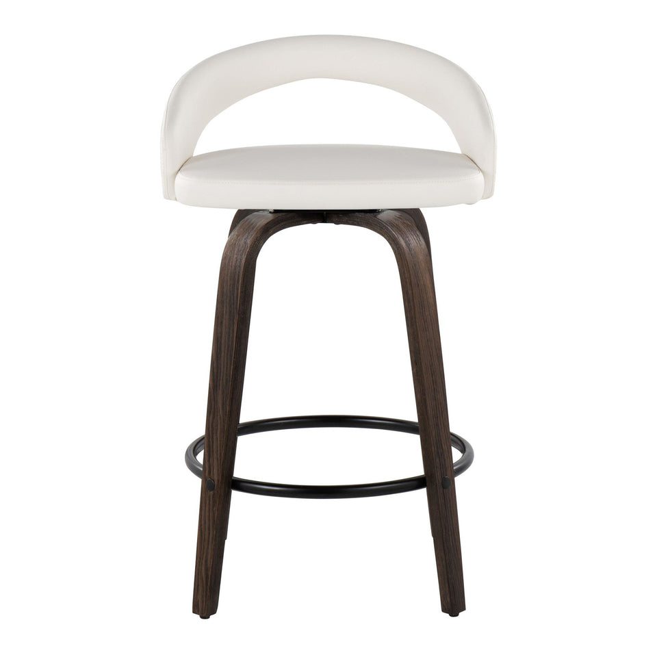 Grotto Upholstered 26" Fixed-Height Counter Stool - Set of 2