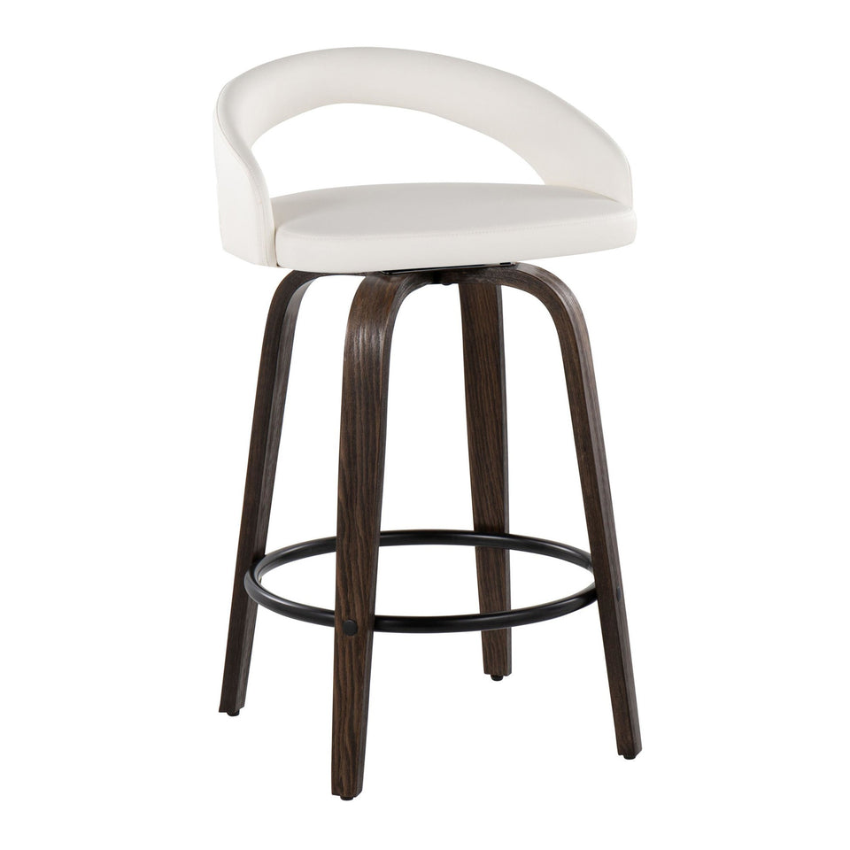 Grotto Upholstered 26" Fixed-Height Counter Stool - Set of 2
