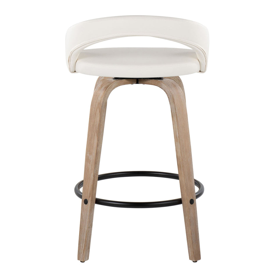 Grotto Upholstered 26" Fixed-Height Counter Stool - Set of 2