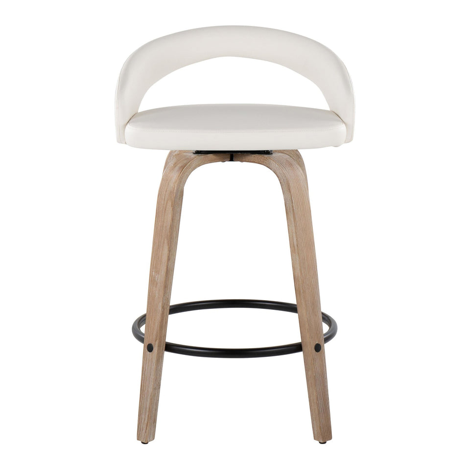 Grotto Upholstered 26" Fixed-Height Counter Stool - Set of 2