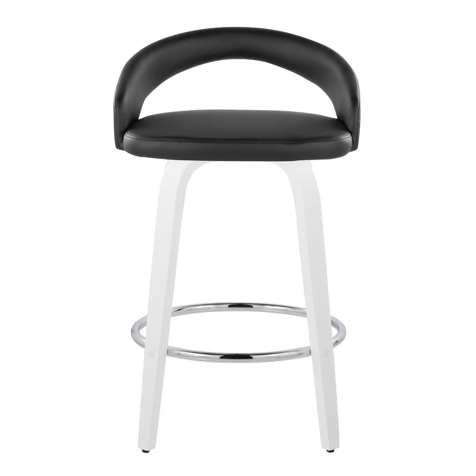 Grotto Upholstered 26" Fixed-Height Counter Stool - Set of 2